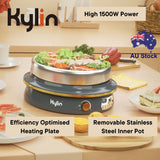 Speciality Appliances: Kylin Electric 1500W Hotpot with Stainless Steel Inner Pot 4L AU-K2011