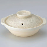 Kitchen Utensils: Donabe Japanese Ginpo 24.5cm Clay Pot Ceramic Hot Pot Casserole #8 2-3people 1.5L