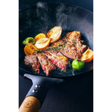 Kitchen Utensils: Takumi Premium Magma Plate Cast Iron Wok - Made in Japan - 30cm