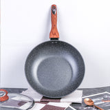 Skillets & Frying Pans: Justcook 30cm JSHS-IH4930C-1 Marble Wok Stirfry Pan