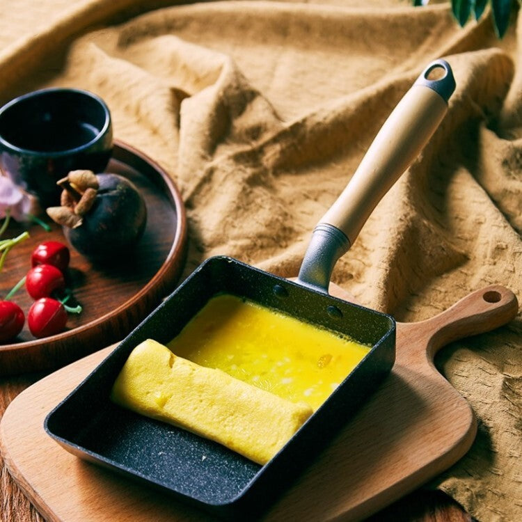 Bakeware & Accessories: Justcook 15*18cm JSHS-IH6001F-1 Tamagoyaki Non-stick Square Omelette Pan-Green