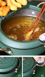 Deep Fryers: Justcook 20cm JSHS-YZG0320-1 Double Handle Tempura Karaga Fryer Pot Frying Pan