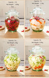 Food Storage: Premium Chinese and Korean Fermentation Pickle Glass Jar Kimchi Sauerkraut Canisters & Jars Large 7.5L