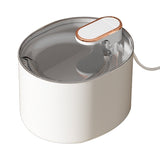 Cat Bowls, Feeders & Waterers: JY Pet Automatic Cat Water Dispenser Fountain  3L - White