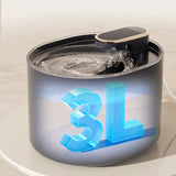 Cat Bowls, Feeders & Waterers: JY Pet Automatic Cat Water Dispenser Fountain  3L - White