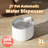Cat Bowls, Feeders & Waterers: JY Pet Automatic Cat Water Dispenser Fountain  3L - White