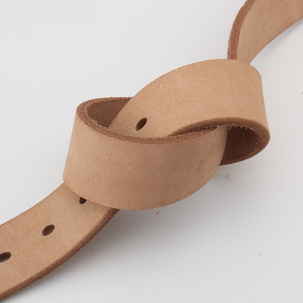 Men's Accessories: Men's Genuine Leather Belt Full Grain Cowhide Belt with Detachable Buckle (110cm)