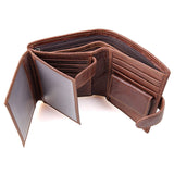 Men's Accessories: Genuine leather men wallets High-quality Multi card short wallet Men's Cow Leather RFID Card Holder