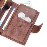 Men's Accessories: Genuine leather men wallets High-quality Multi card short wallet Men's Cow Leather RFID Card Holder