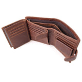 Men's Accessories: Genuine leather men wallets High-quality Multi card short wallet Men's Cow Leather RFID Card Holder