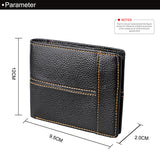 Men's Accessories: Men's Genuine Leather Bilfold Wallet RFID Blocking Card Holder Zipper Coin Purse