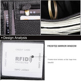 Men's Accessories: Men's Genuine Leather Bilfold Wallet RFID Blocking Card Holder Zipper Coin Purse