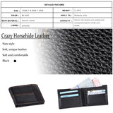 Men's Accessories: Men's Genuine Leather Bilfold Wallet RFID Blocking Card Holder Zipper Coin Purse