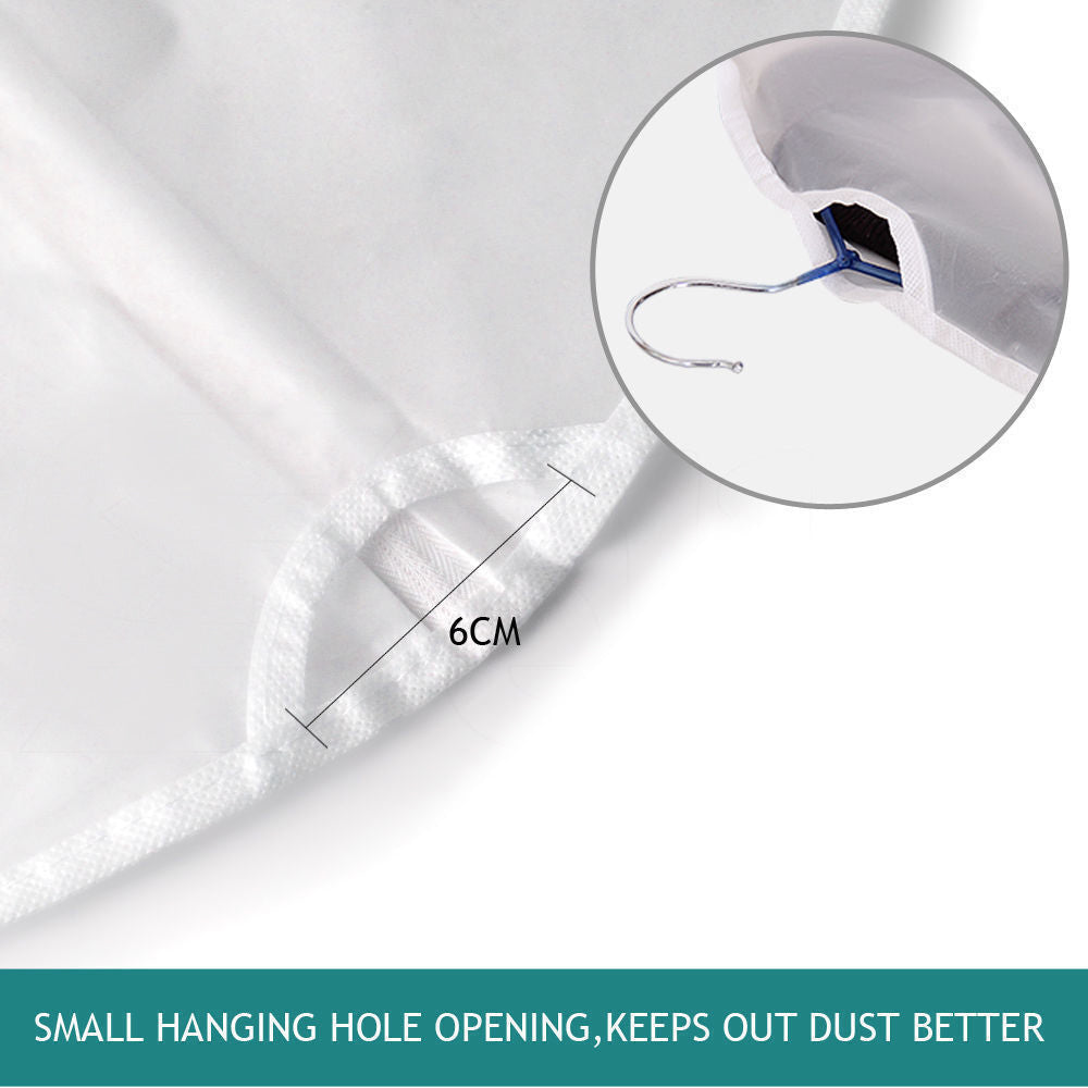 6Pcs Suit Dress Clothing Dust Cover Bag Jacket Wardrobe Storage Coat Protector (2M+2L+2XL)