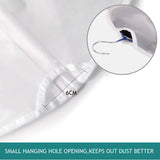 6Pcs Suit Dress Clothing Dust Cover Bag Jacket Wardrobe Storage Coat Protector (2M+2L+2XL)