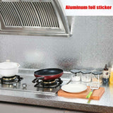 Kitchen & Bathroom DIY: Aluminum Foil Sticker Self Adhesive Oil-proof Waterproof Kitchen Cabinet Wall(40*300cm)