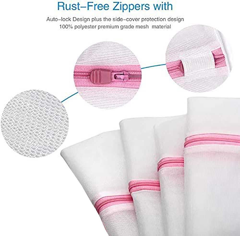 Laundry Wash Bags: Washing Bag Pack Set Of 6 Laundry Bags Mesh Lingerie Delicate clothes Wash Bags