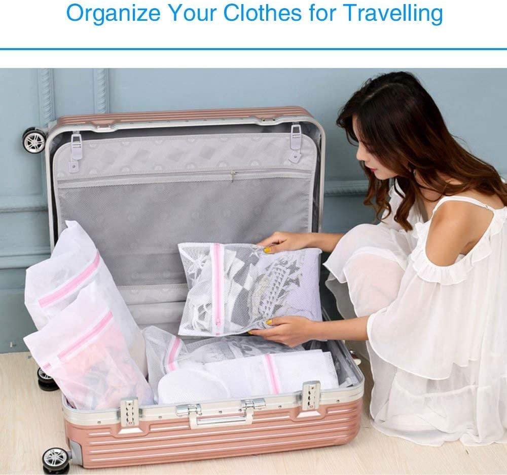 Laundry Wash Bags: Washing Bag Pack Set Of 6 Laundry Bags Mesh Lingerie Delicate clothes Wash Bags