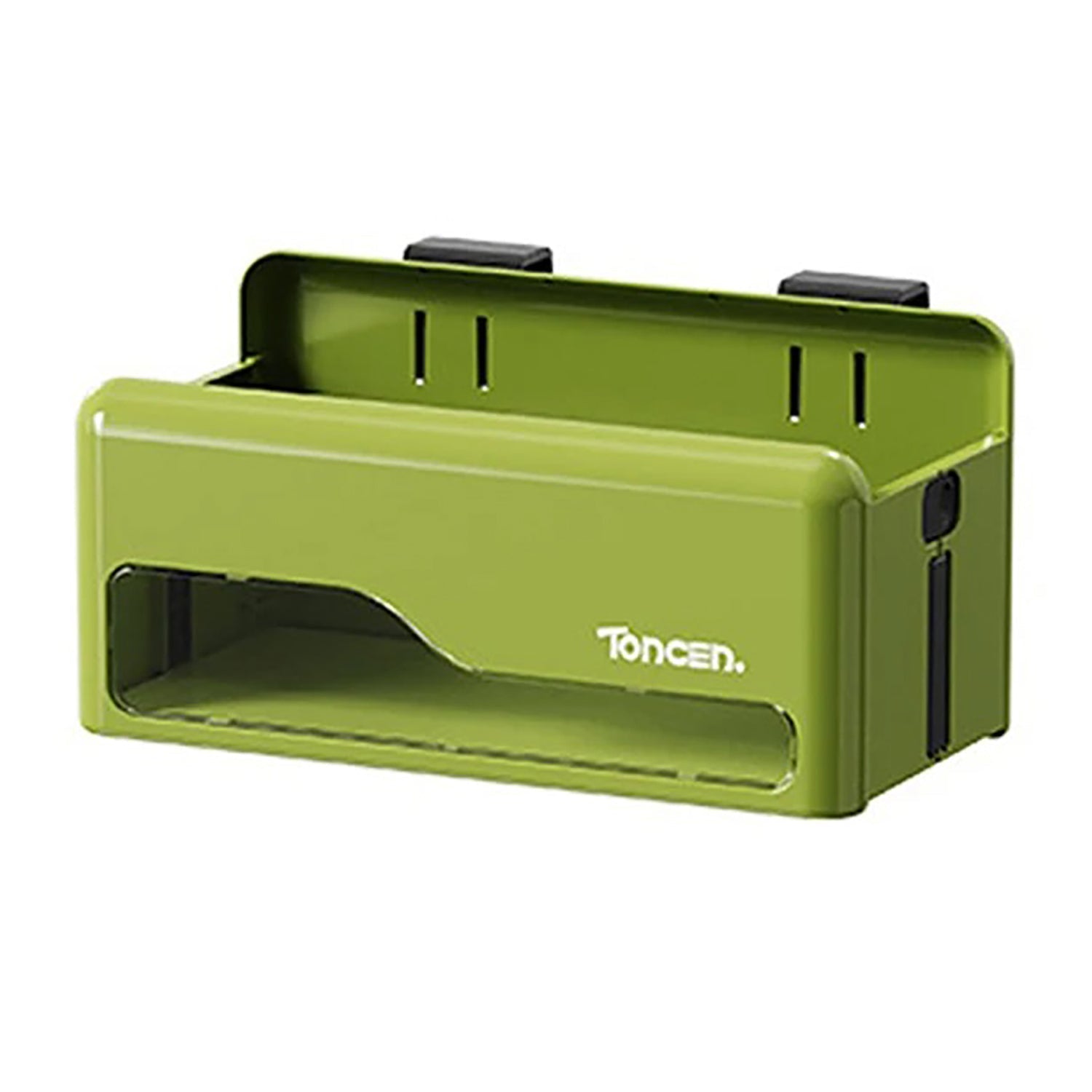 Storage Cabinets: Foldable Hanging Storage Box No Drilling Required Wall-mounted Organizer (Green)