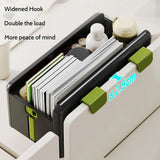 Storage Cabinets: Foldable Hanging Storage Box No Drilling Required Wall-mounted Organizer (White)