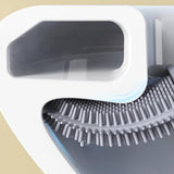 Toilet Brushes & Holders: Silicone Flexible Head Deep Cleaning Toilet Brush with Wall Mount Holder