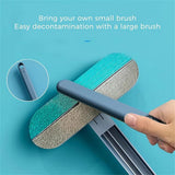 Laundry Cleaning Supplies: Multi-Purpose Cleaning Brush Pet Hair Removal Dual-Sided Brush with Scraper Gap Brush