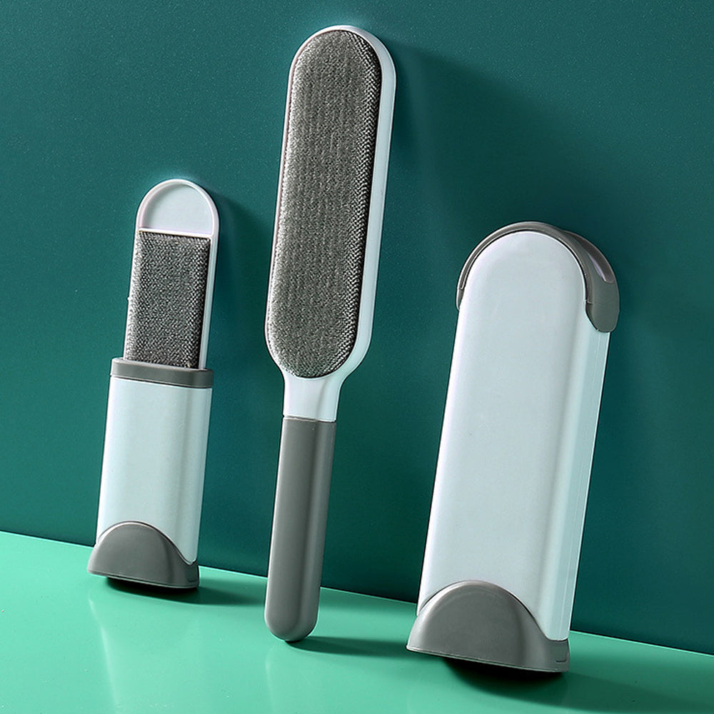 Dog Grooming Supplies: 3 in 1 Furs Brusher Pet Hair Lint Remover Brush Self-cleaning Base