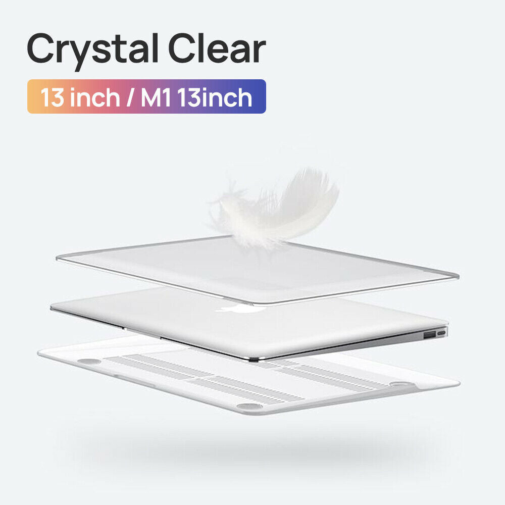 Cases & Skins: Premium High Quality 13.3'' Crystal Clear Case for 2021 New Macbook Air A2337 A2179 A1932