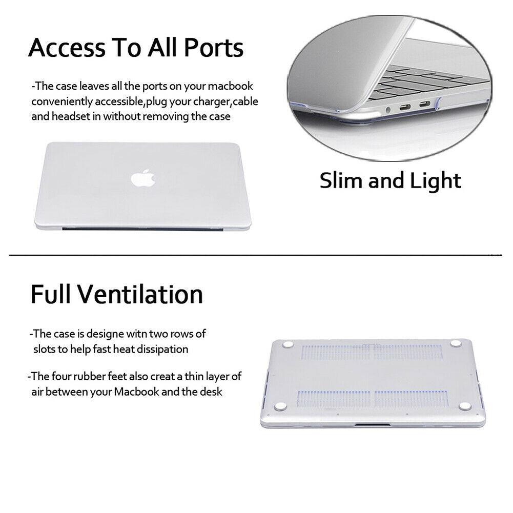 Cases & Skins: Premium High Quality 13.3'' Crystal Clear Case for 2021 New Macbook Air A2337 A2179 A1932