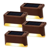 Outdoor Lights: 4 Pack SolarPower Deck Lights Outdoor Step Lights Waterproof LED lights