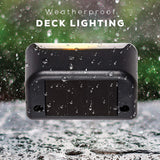 Outdoor Lights: 4 Pack SolarPower Deck Lights Outdoor Step Lights Waterproof LED lights