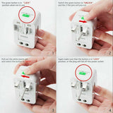Camping Appliances: Dual USB Portable Electric Plug Power Socket Adapter International Travel Universal Charger Converter EU UK US AU