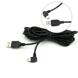 Security Cameras & Accessories: Dash Cam Mini USB Right Turn Extra Long Charging Cable 3.5M Dash Dashboard Lead