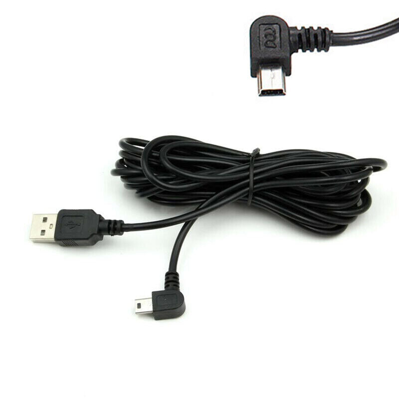 Security Cameras & Accessories: Dash Cam Mini USB Right Turn Extra Long Charging Cable 3.5M Dash Dashboard Lead