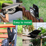 Garden Wall Lights: Clip-On Solar LED Light Outdoor Motion Sensor 45 LEDs IP65 Waterproof Security Wall Light
