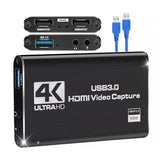 Audio Players & Recorders: 4K 1080P 60FPS HDMI to USB 3.0 Video Capture Card For PS4/PC/OBS Nintendo Switch