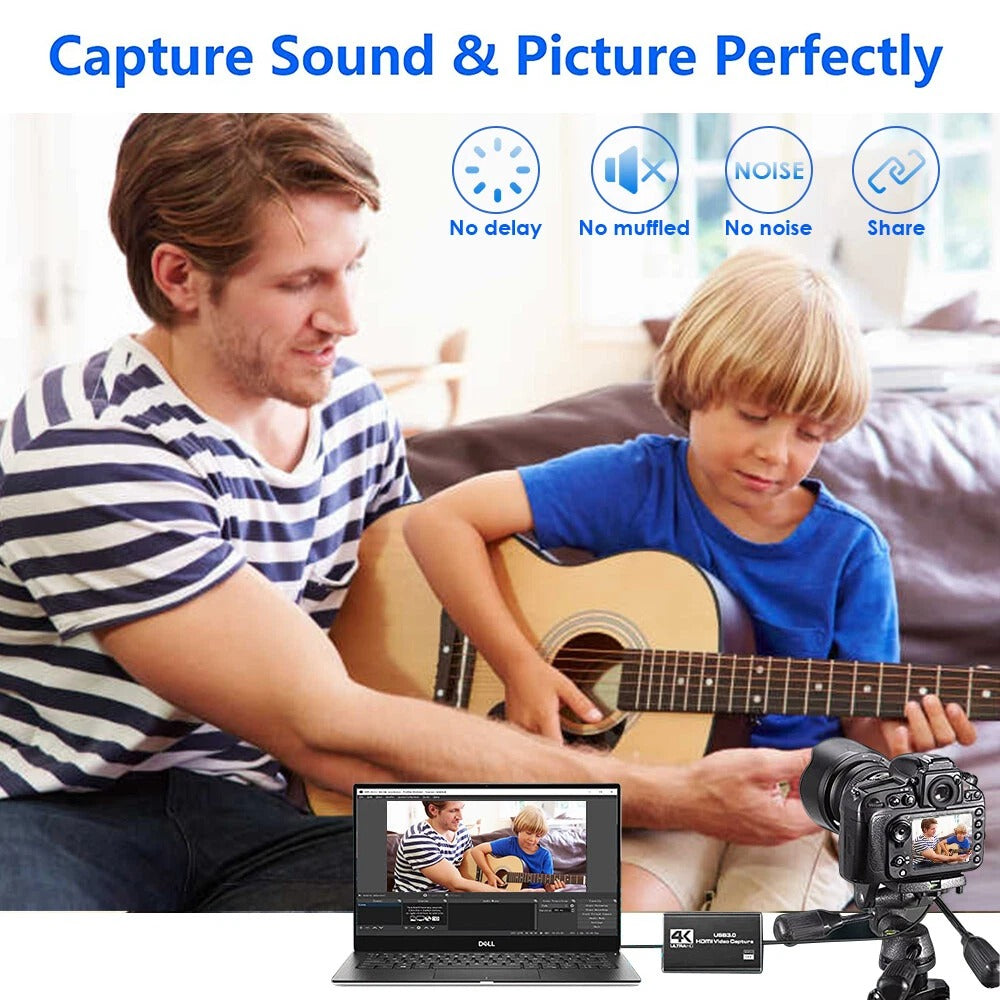 Audio Players & Recorders: 4K 1080P 60FPS HDMI to USB 3.0 Video Capture Card For PS4/PC/OBS Nintendo Switch