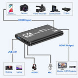 Audio Players & Recorders: 4K 1080P 60FPS HDMI to USB 3.0 Video Capture Card For PS4/PC/OBS Nintendo Switch