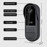 Intercoms & Doorbells: Smart Wireless Video Doorbell with 4.3" Screen HD 8MP Camera Night VisionTwo-Way Audio IP65