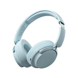 Over Ear Headphones: JR SY-T7 Bluetooth 5.4 Over-Ear Headset Wireless Headphones with Noise Cancelling Mic (Light Blue)