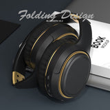 Over Ear Headphones: JR H6 Foldable Bluetooth 5.3 Wireless Headphone Over Ear Active Noise Cancelling Deep Bass Headset (Navy Blue)