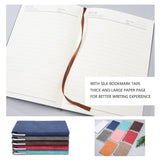 A5 200 Pages Fashion Glued PU Leather Cover Journal Travel Notebook Travellers Diary(Khaki)