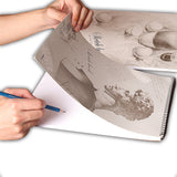 Paper Products: Sketch Pad 40 Sheets Artist Drawing Painting Art Paper with Thick Baseboard(28.7*20.8cm)