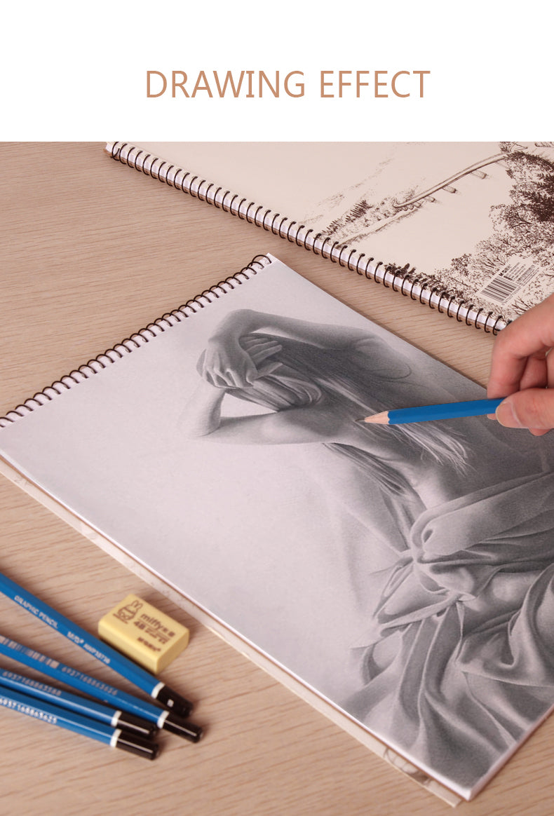 Paper Products: Sketch Pad 40 Sheets Artist Drawing Painting Art Paper with Thick Baseboard(28.7*20.8cm)