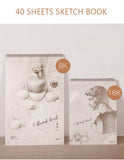 Paper Products: Sketch Pad 40 Sheets Artist Drawing Painting Art Paper with Thick Baseboard(28.7*20.8cm)
