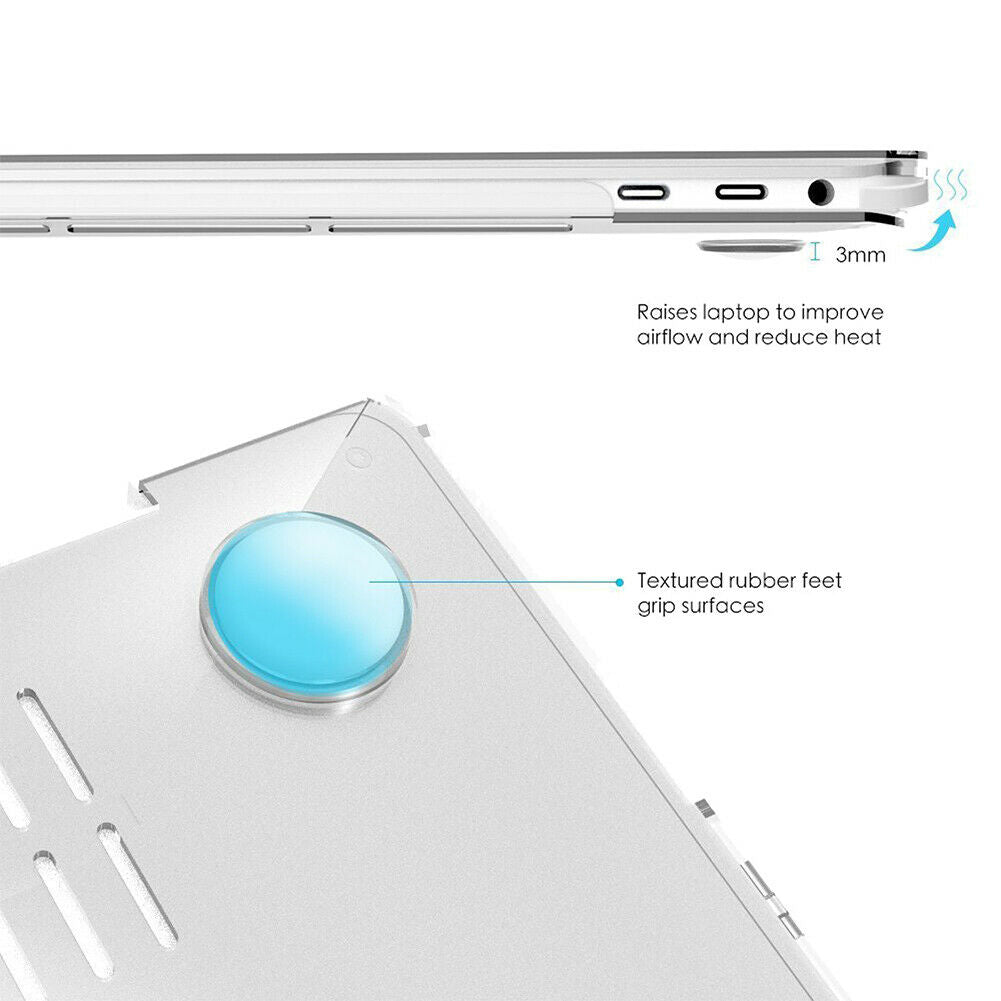 Cases & Skins: 2020 Macbook Pro 13 Inch Case Plastic Hard Case Shell for 2020 Macbook Pro A2251 A2289 A2179(Clear)