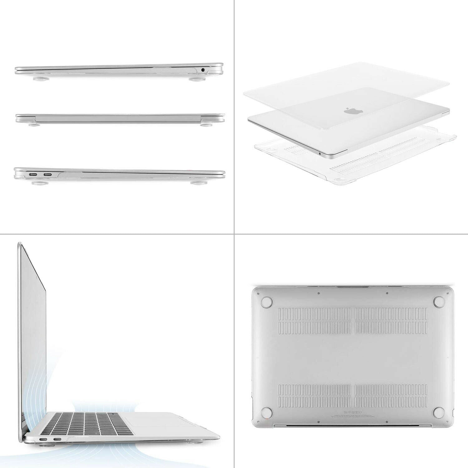 Cases & Skins: 2020 Macbook Pro 13 Inch Case Plastic Hard Case Shell for 2020 Macbook Pro A2251 A2289 A2179(Clear)