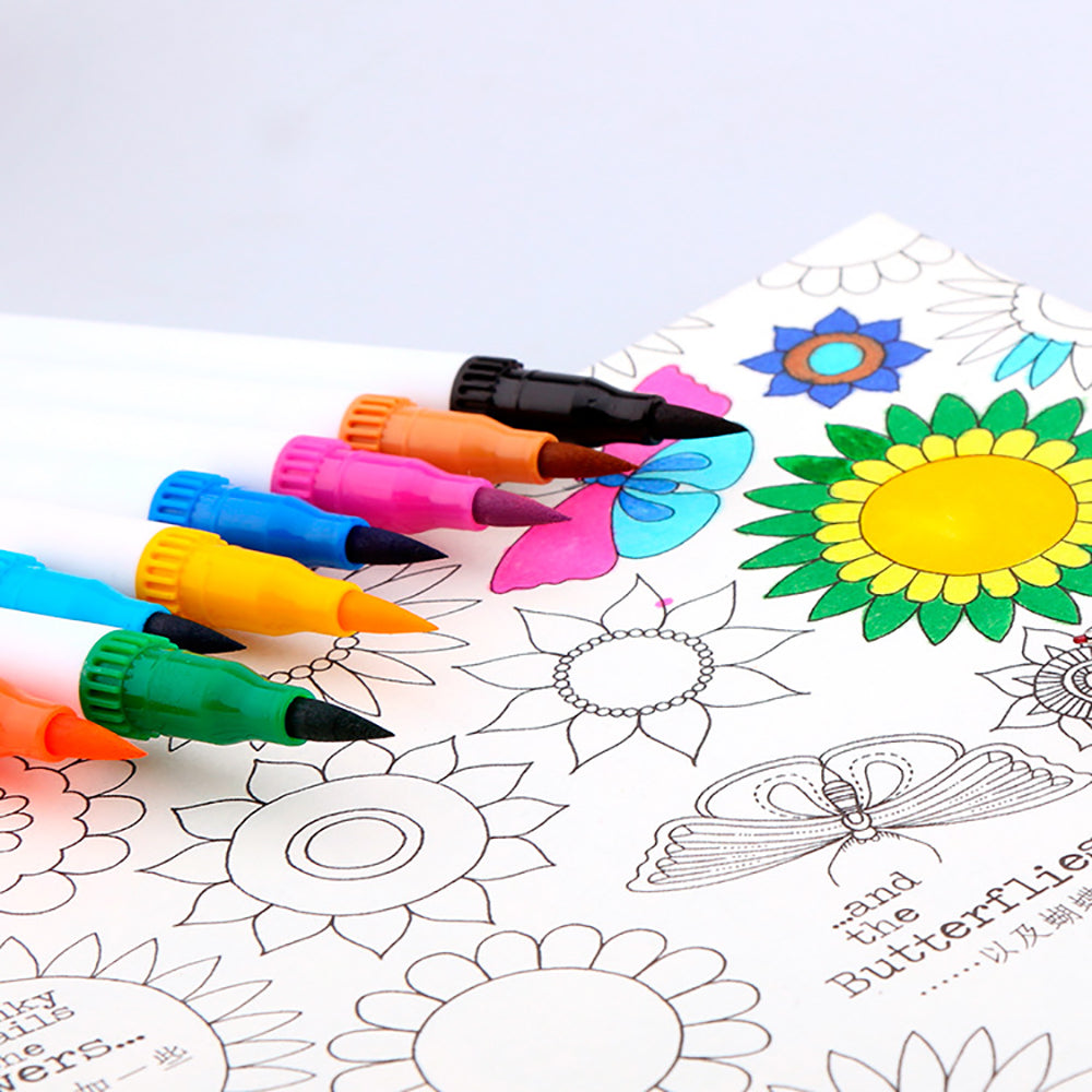 Pens & Pencils: 60 Unique Colors Double Head Acid- Free Non-Toxic Coloured Pens