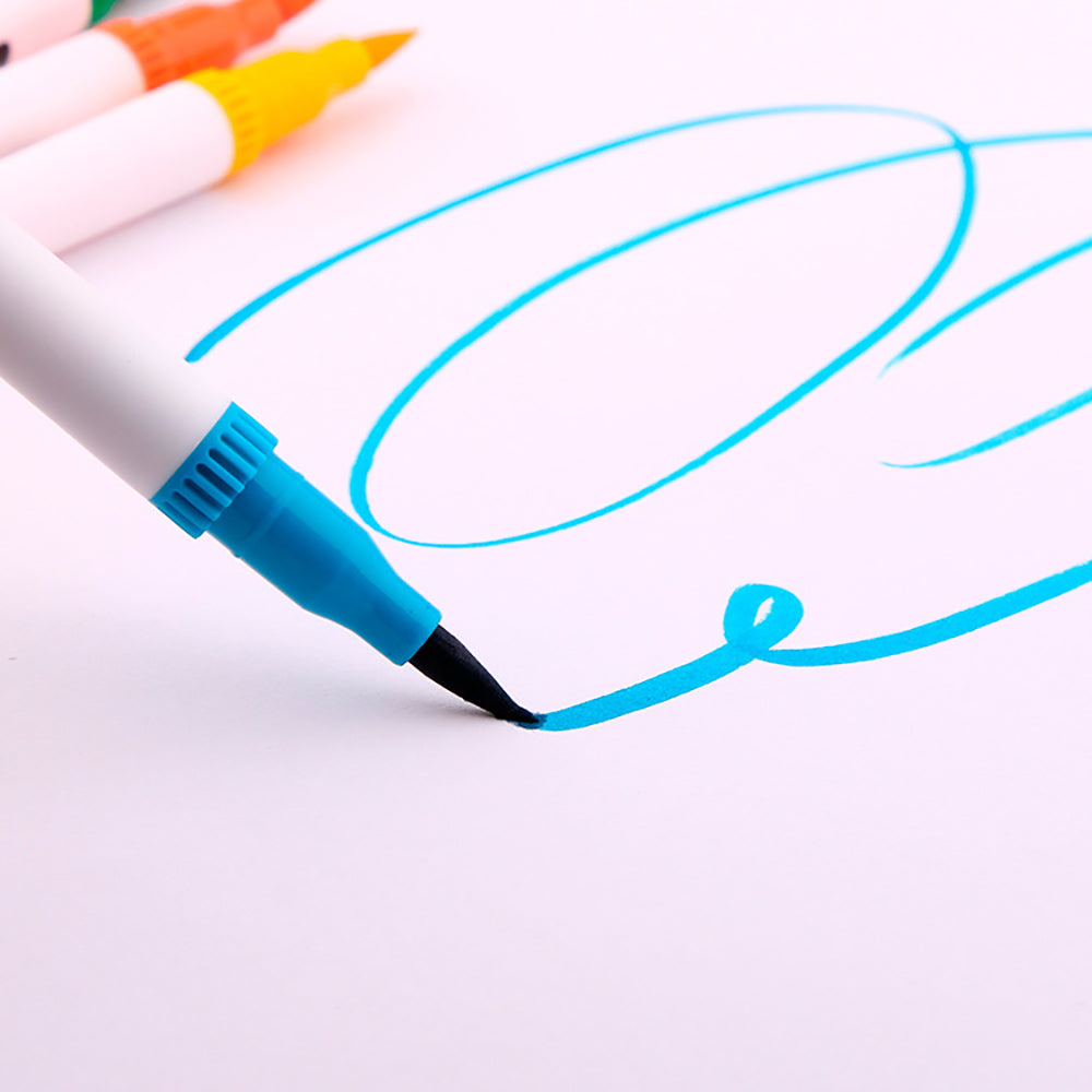 Pens & Pencils: 60 Unique Colors Double Head Acid- Free Non-Toxic Coloured Pens