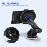 Car Mounts: Automatic Clamping 15W Wireless Car Fast Charger Mount 2in1 Car Phone Holder